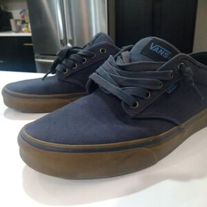 Vans Men's Dark Blue Canvas Sneakers